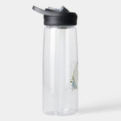 romantische Blumen & grüne Blätter botanisch Trinkflasche (Rechts)