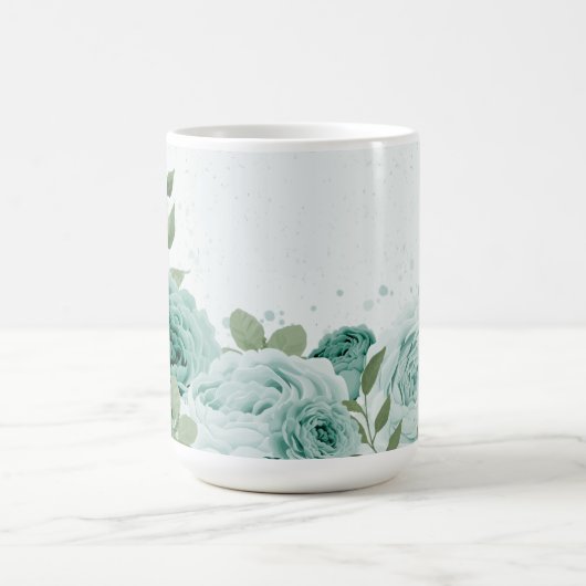 romantische Blumen Kaffeetasse (Mittel)