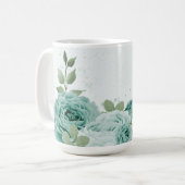 romantische Blumen Kaffeetasse (Vorderseite Links)
