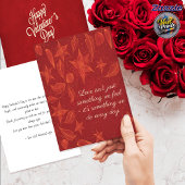 Romantische Blumen Lustiger Ehemann Valentinstag Karte