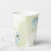 romantische Blumen Pappbecher (Rechts)