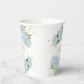 romantische Blumen Pappbecher (Links)