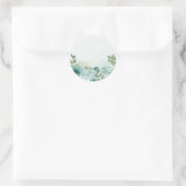romantische Blumen Runder Aufkleber (Tasche)