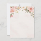 Romantische Blumen-Save-the-Date-Karte Save The Date (Rückseite)