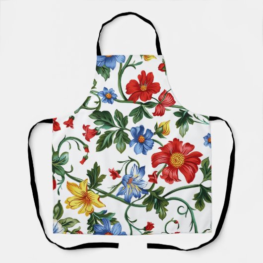 Romantische Blumen-Schürze Schürze (Vorderseite)