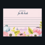 Romantische Blumenberatung für die Bride Cards Hinweiskarte<br><div class="desc">()</div>