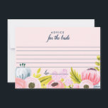 Romantische Blumenberatung für die Bride Cards Hinweiskarte<br><div class="desc">()</div>
