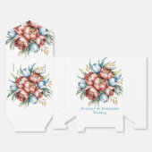 Romantische Blumenbouquet: Hochzeiten von Peonies Geschenkschachtel (Ungefaltet)