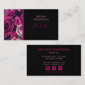 Romantische BlumenBouquet Visitenkarte (Vorne/Hinten)