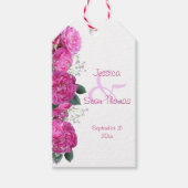 Romantische Blumenbouquet Wedding Geschenkanhänger (Vorderseite)