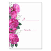 Romantische Blumenbouquet Wedding Tischnummer (Rückseite)