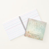 Romantische Blumenbriefe im Gästebuch Notizblock (Innenseite)