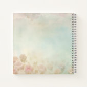 Romantische Blumenbriefe im Gästebuch Notizblock (Rückseite)