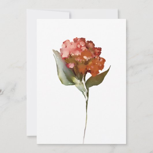 Romantische Blumendusche Einladung (Rückseite)