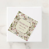 Romantische Blumengarten Rose Jahrgang Hochzeit Geschenkanhänger (Beispiel)