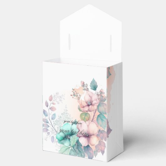 Romantische Blumengefälligkeitsbox Geschenkschachtel (Geöffnet)