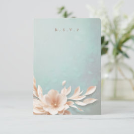 Romantische Blumengerichte UAWG RSVP Karte