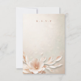 Romantische Blumengerichte UAWG RSVP Karte