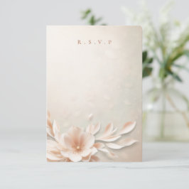 Romantische Blumengerichte UAWG RSVP Karte
