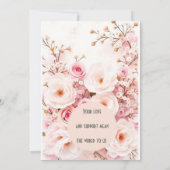 Romantische blumengeschichtliche Einladung - Elega (Rückseite)