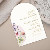 Romantische blumengeschmückte Frühjahrssommer Hoch Einladung