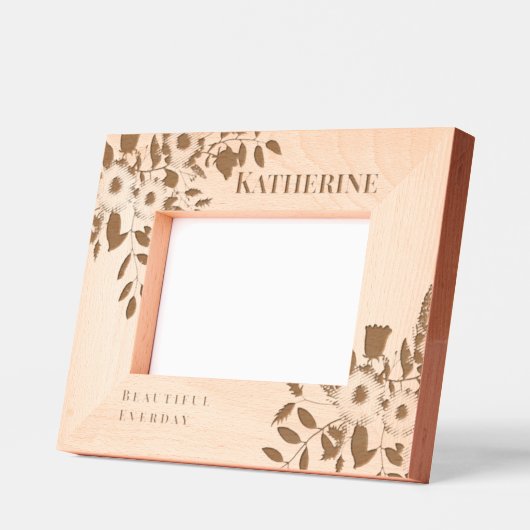 Romantische Blumengestecke Geätzte Rahmen (Links)