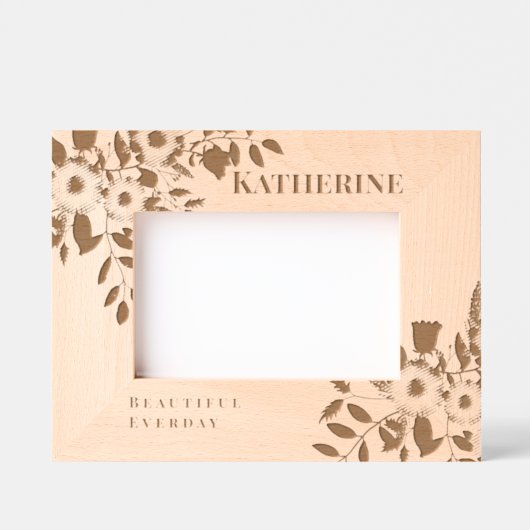 Romantische Blumengestecke Geätzte Rahmen (Vorderseite)