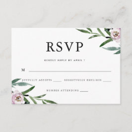 Romantische Blumenhochzeit RSVP