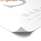 Romantische Blumeninitiativen für ein Mädchen in R Poster (Ecke)