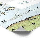 Romantische Blumenkarte Foto Stand Prop Poster (Ecke)