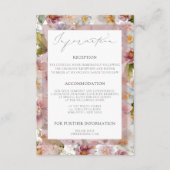 Romantische Blumenkarten Begleitkarte (Vorderseite)