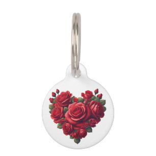 Romantische Blumenkunst Haustiermarke