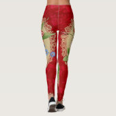 Romantische BlumenLeggings des valentines Tages Leggings (Rückseite)