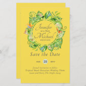 Romantische Blumenmotive Save the Date viele Farbt (Vorne/Hinten)