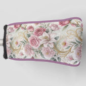 Romantische Blumenmuster Golf Headcover (Vorderseite)