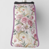 Romantische Blumenmuster Golf Headcover (Rotieren 90)