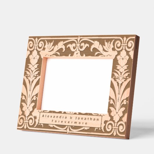 Romantische Blumenmuster Neugeborene Hochzeit Geätzte Rahmen (Links)