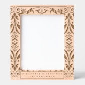 Romantische Blumenmuster Neugeborene Hochzeit Geätzte Rahmen (Vorderseite)