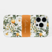 Romantische Blumenorangen Sizilienisch Italienisch iPhone Hülle (Rückseite (Horizontal))