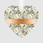 Romantische Blumenorangen Sizilienisch Italienisch Ornament (Vorderseite)