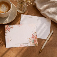 Romantische Blumenpostkarte Aquarell Erinnerungska