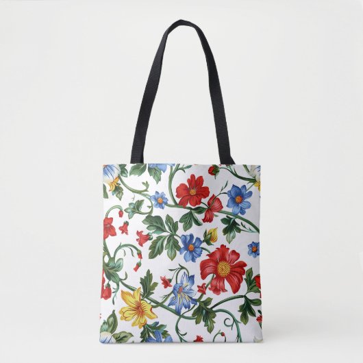 Romantische Blumenstrasse Tasche (Vorderseite)