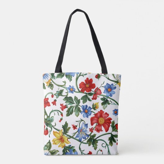 Romantische Blumenstrasse Tasche (Rückseite)