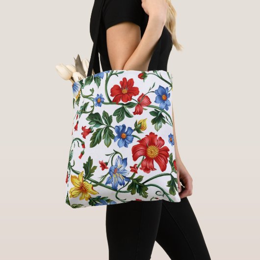 Romantische Blumenstrasse Tasche (Von Nahem)