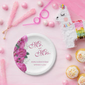 Romantische Blumenstrauß-Hochzeit Pappteller (Party)