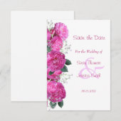 Romantische Blumensträuße retten das Datum Save The Date (Vorne/Hinten)