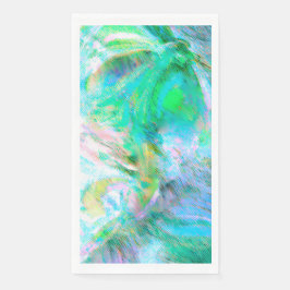 Romantische Blumenwelt Abstrakt - Elegante Boho Fa Serviette