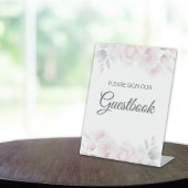 Romantische Blumenzellenschrift Sockelschild