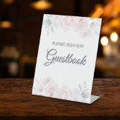 Romantische Blumenzellenschrift Sockelschild