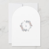 Romantische Blumenzeremonie Einladung (Rückseite)